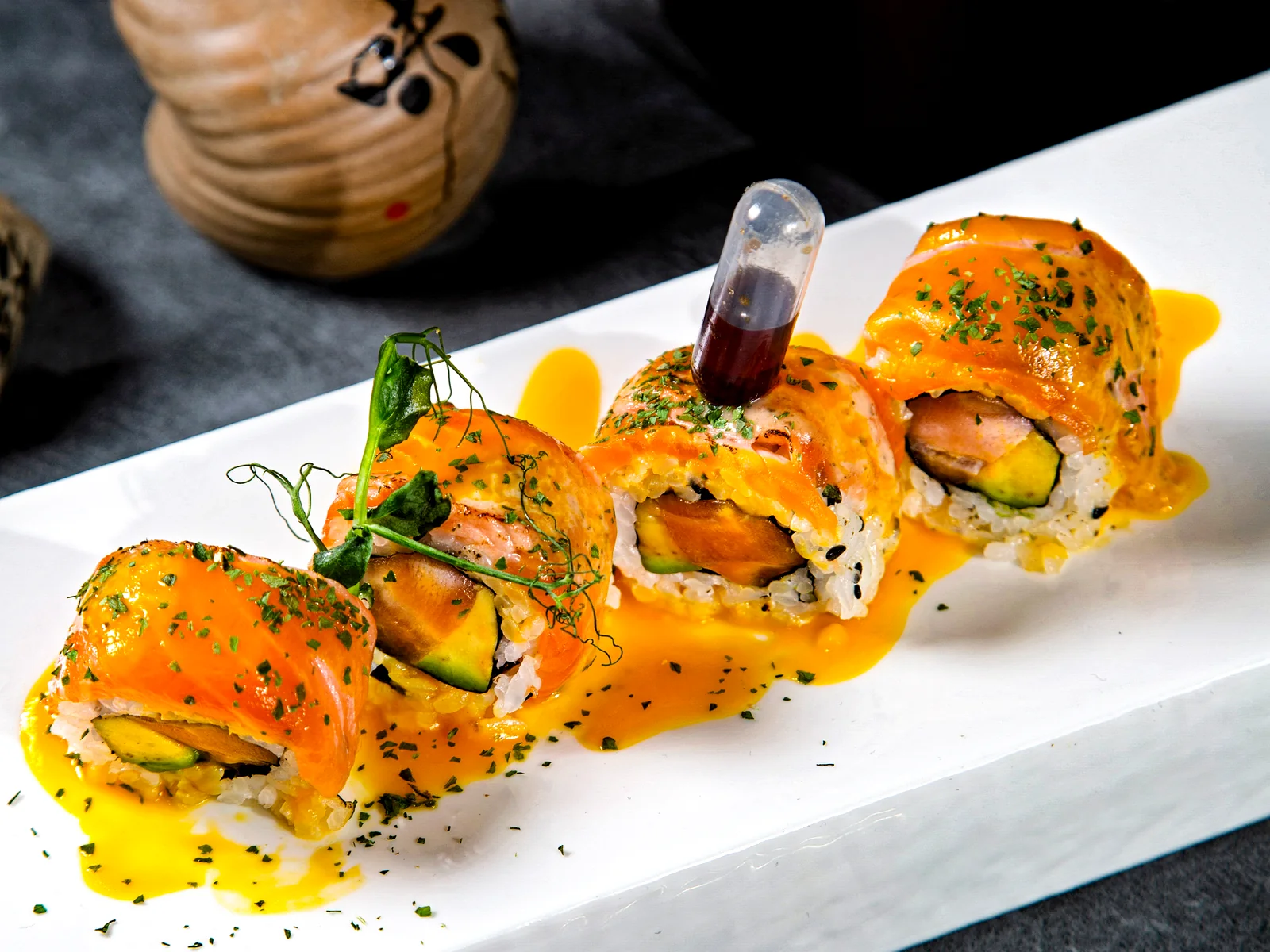Uramaki disponibili per l’asporto